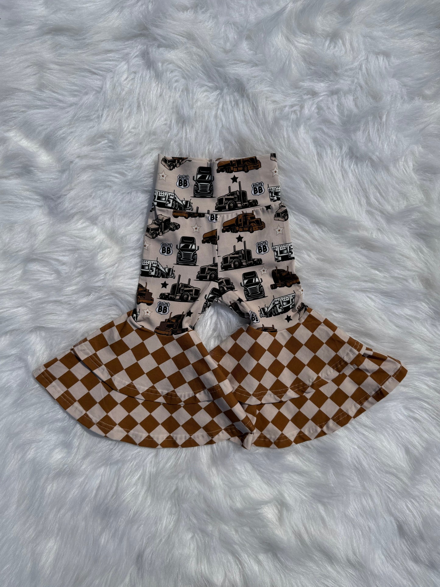 DS- Sad Beige Route BB Double Bell Bottoms