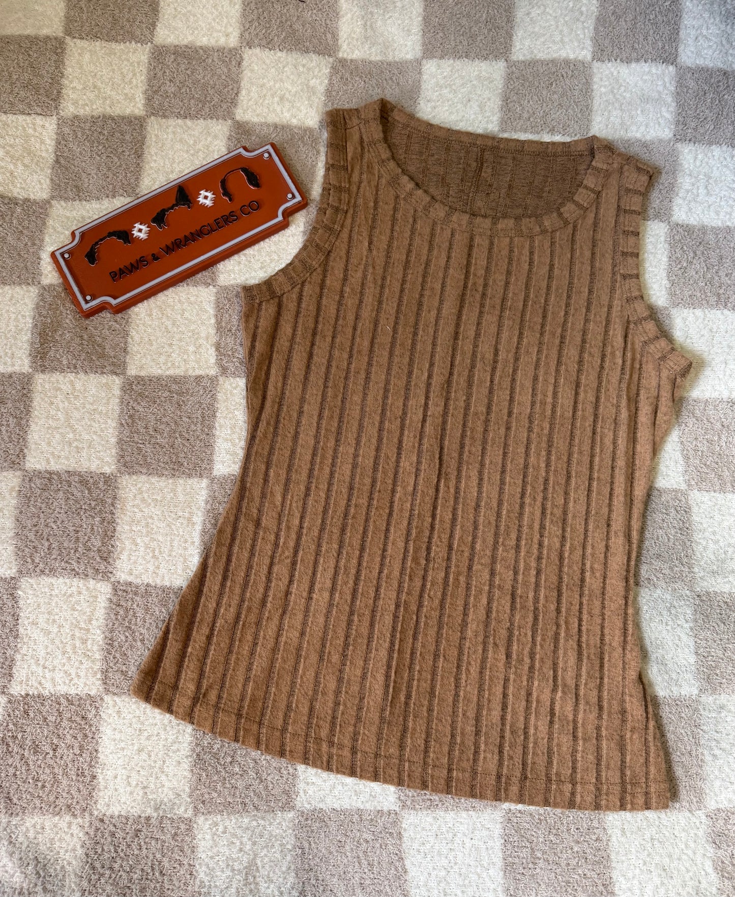 Slim Ribbed Mineral Wash Tank Top