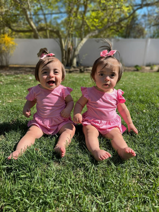Ballerina Pink Bamboo Skirted Romper -DS