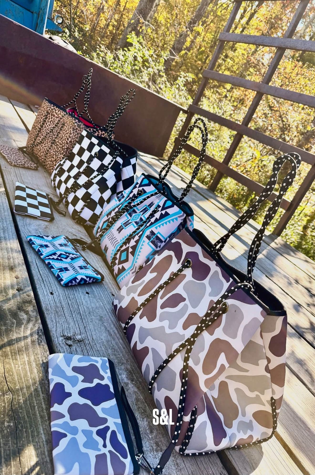 The Backroad Bound Travel Tote & Wristlet Set - PREORDER