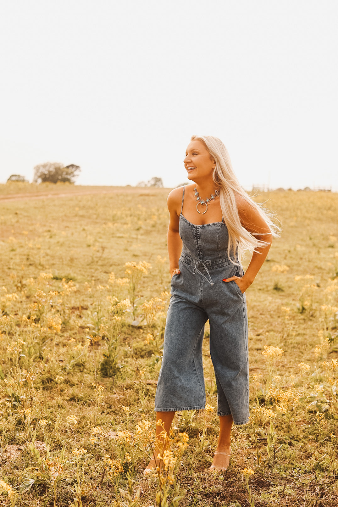 The Sky Denim Jumpsuit -DS