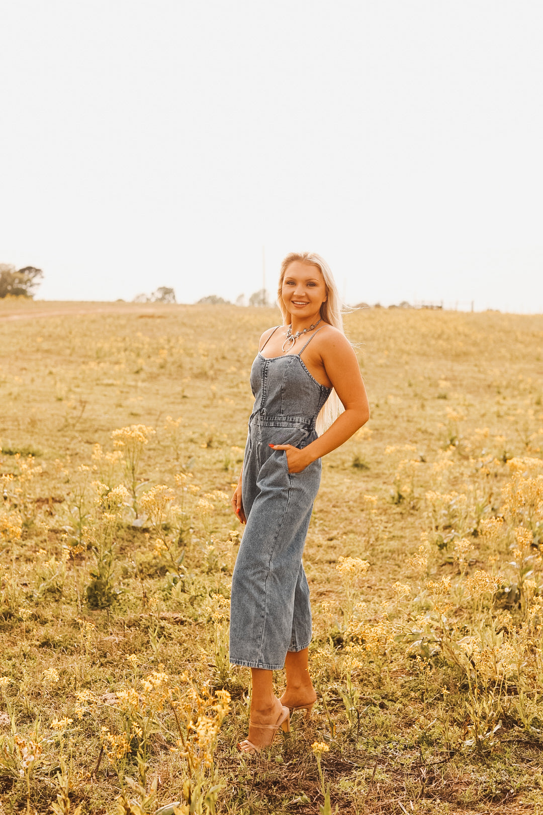 The Sky Denim Jumpsuit -DS