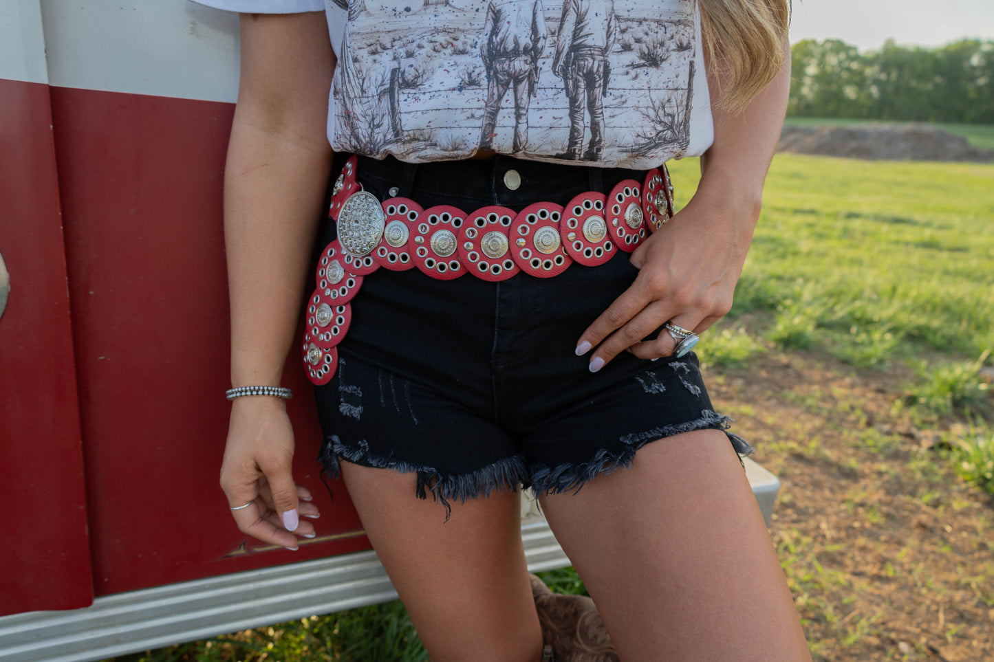 On The Go Distressed Shorts - Black- DS