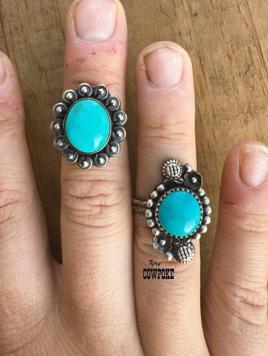 Size 5.5 Turquoise Rings -DS