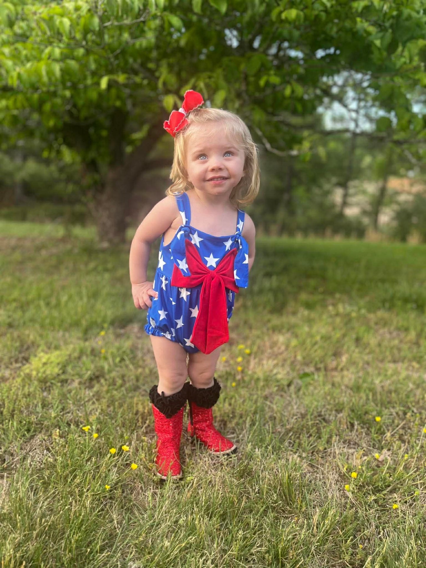 Patriotic Bow Bubble -DS