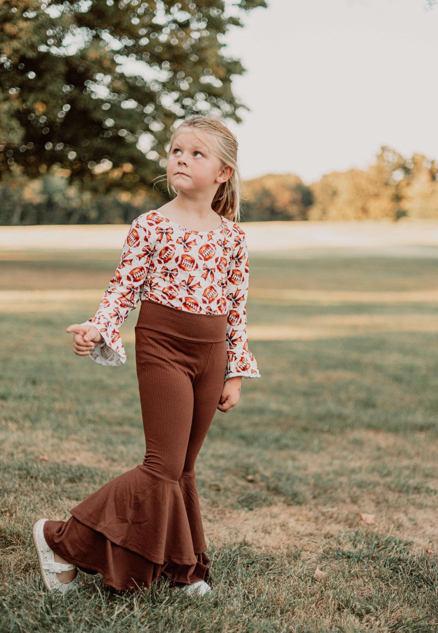 DS- Chocolate Brown Double Bell Bottoms