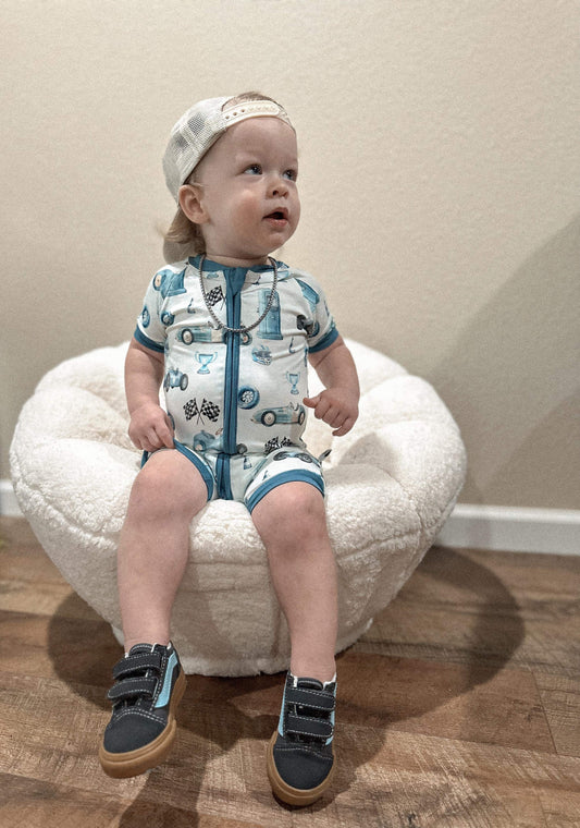 Need For Speed Bamboo Shortie Romper -DS