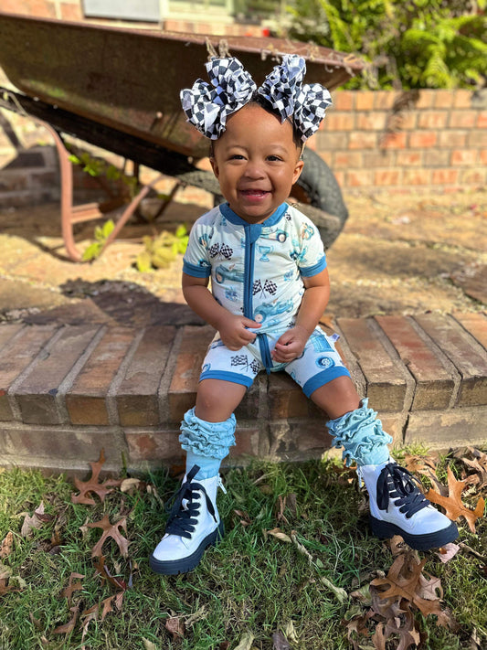 Need For Speed Bamboo Shortie Romper -DS