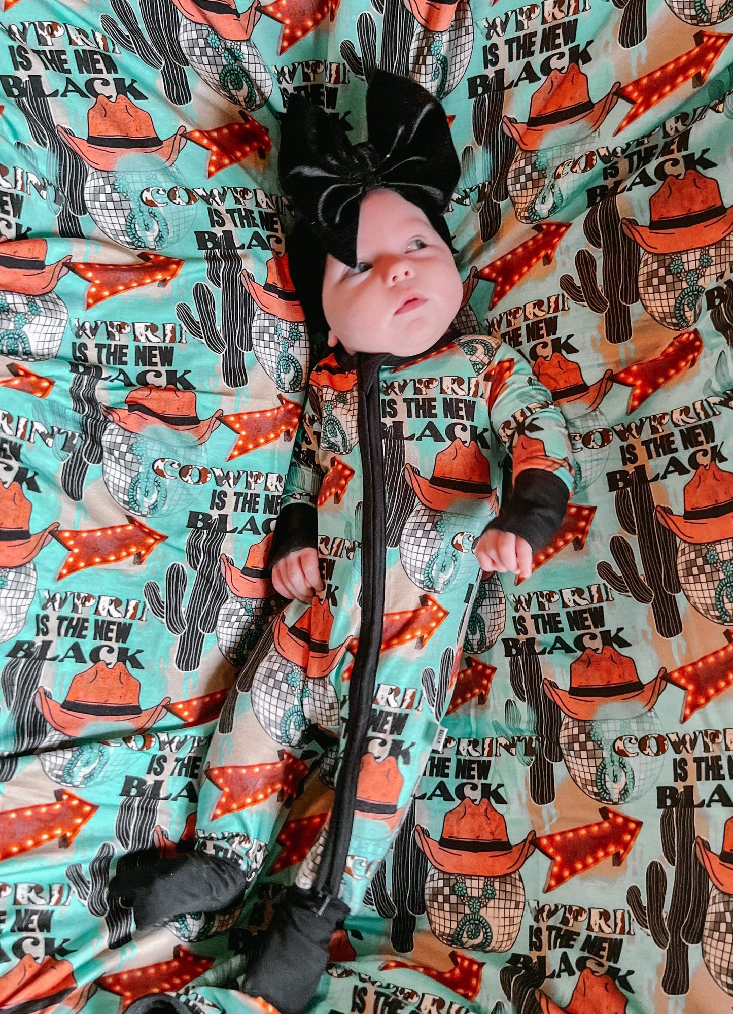Cow Print is the New Black Bamboo Sleeper -DS