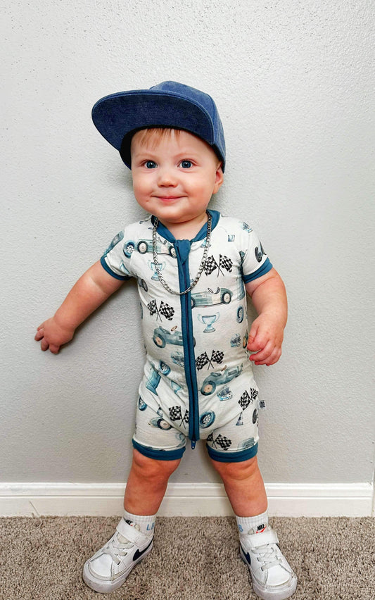 Need For Speed Bamboo Shortie Romper -DS