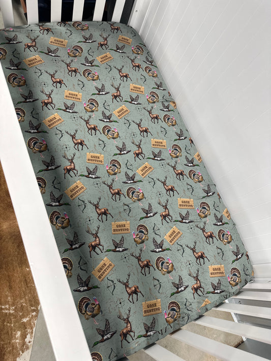 Hunting Bamboo Crib Sheet -DS