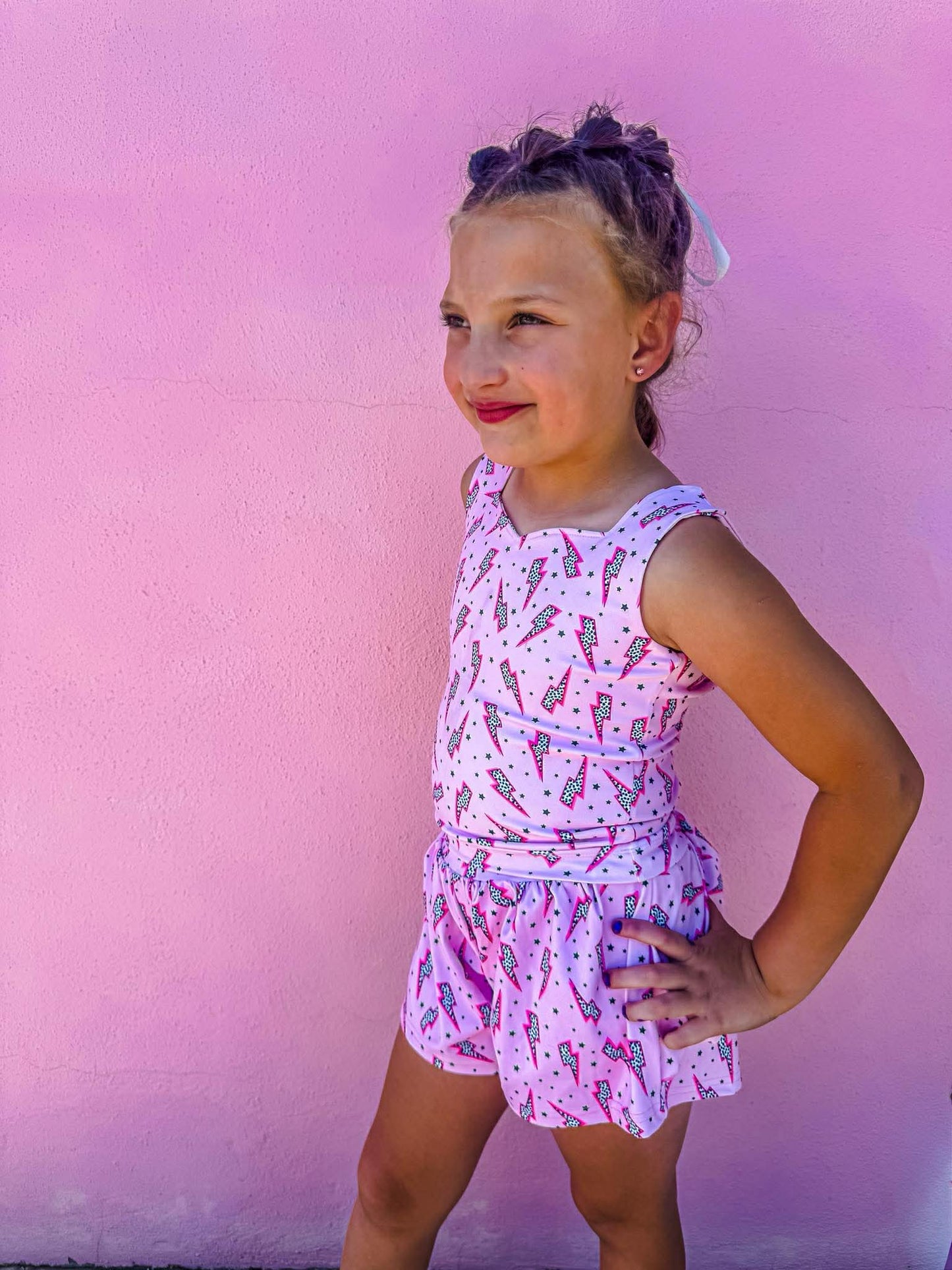 Pink Power Yoga Short Set -DS