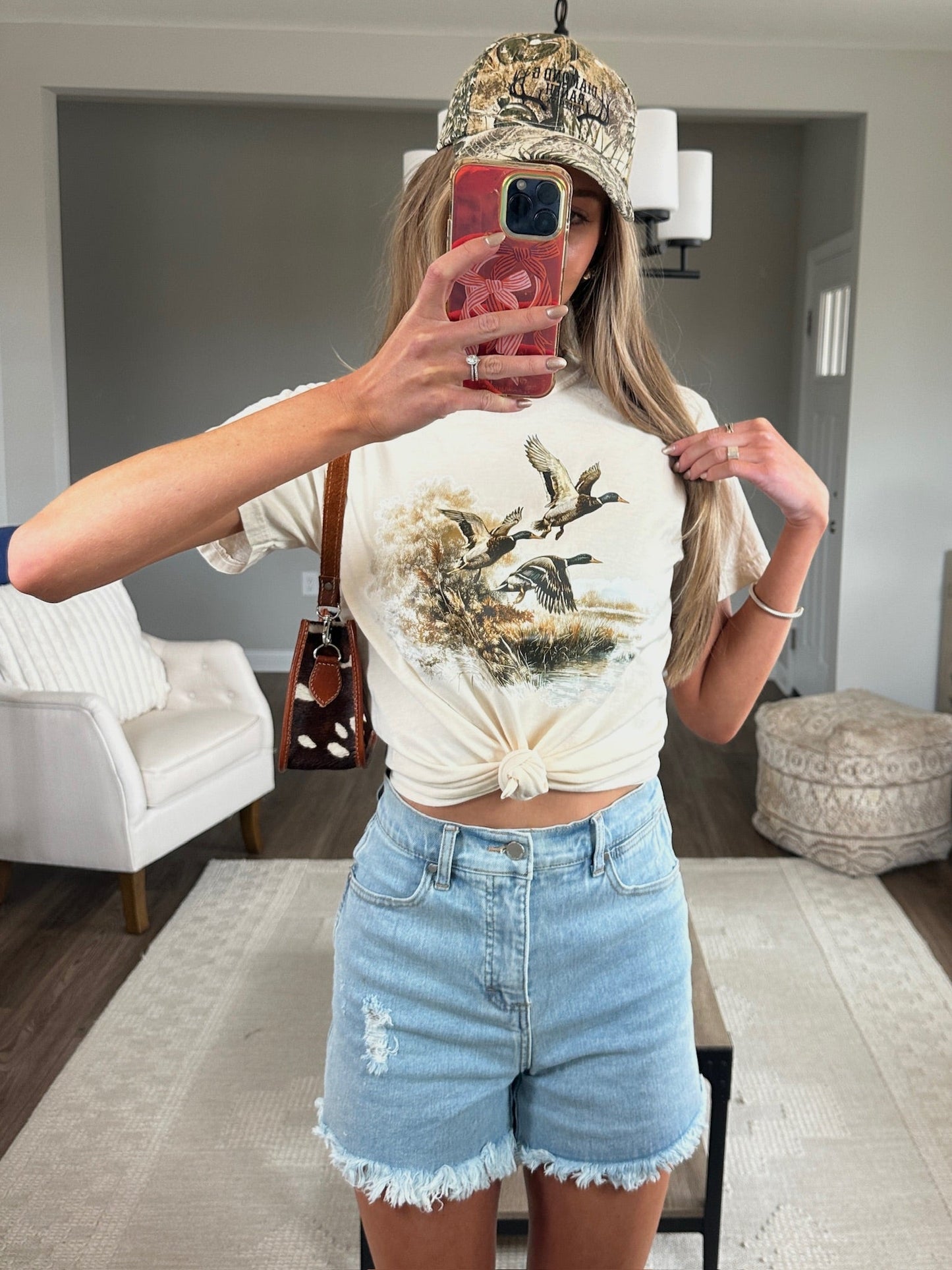 Brooke High Waisted Denim Shorts -DS