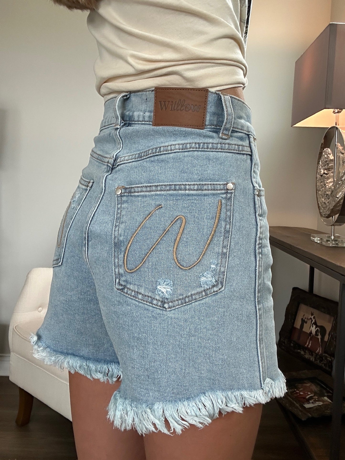 Brooke High Waisted Denim Shorts -DS