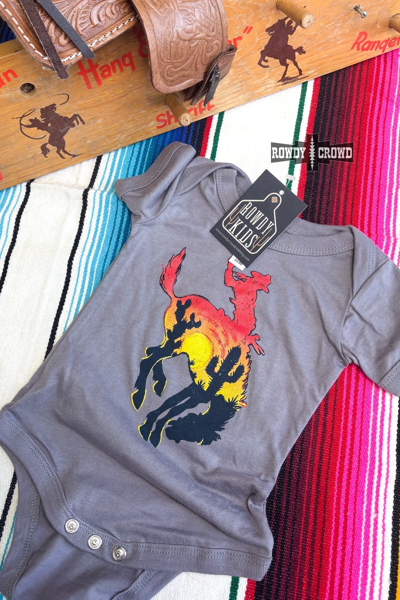 KIDS Bowie Bronc Onesie -DS