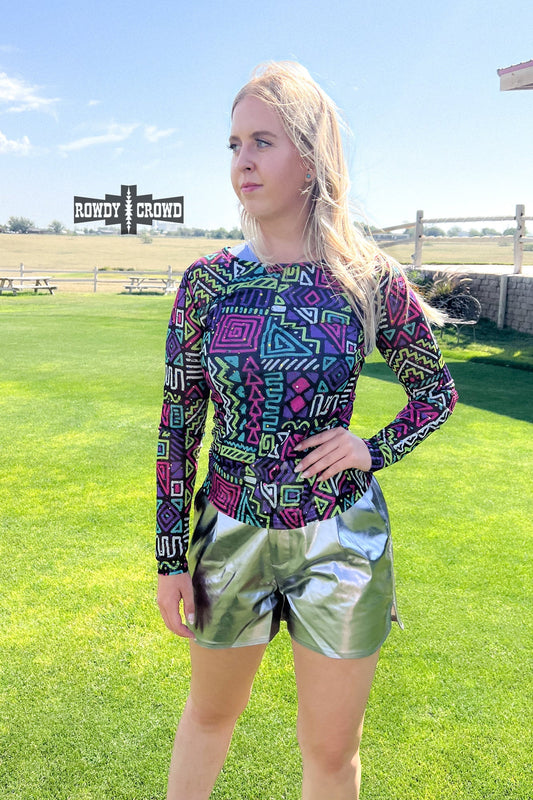 Spaced Out Mesh Top -DS