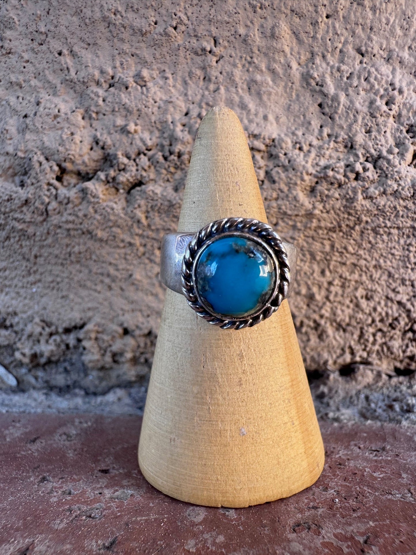 Handcrafted Sterling Silver & Turquoise Ring -DS