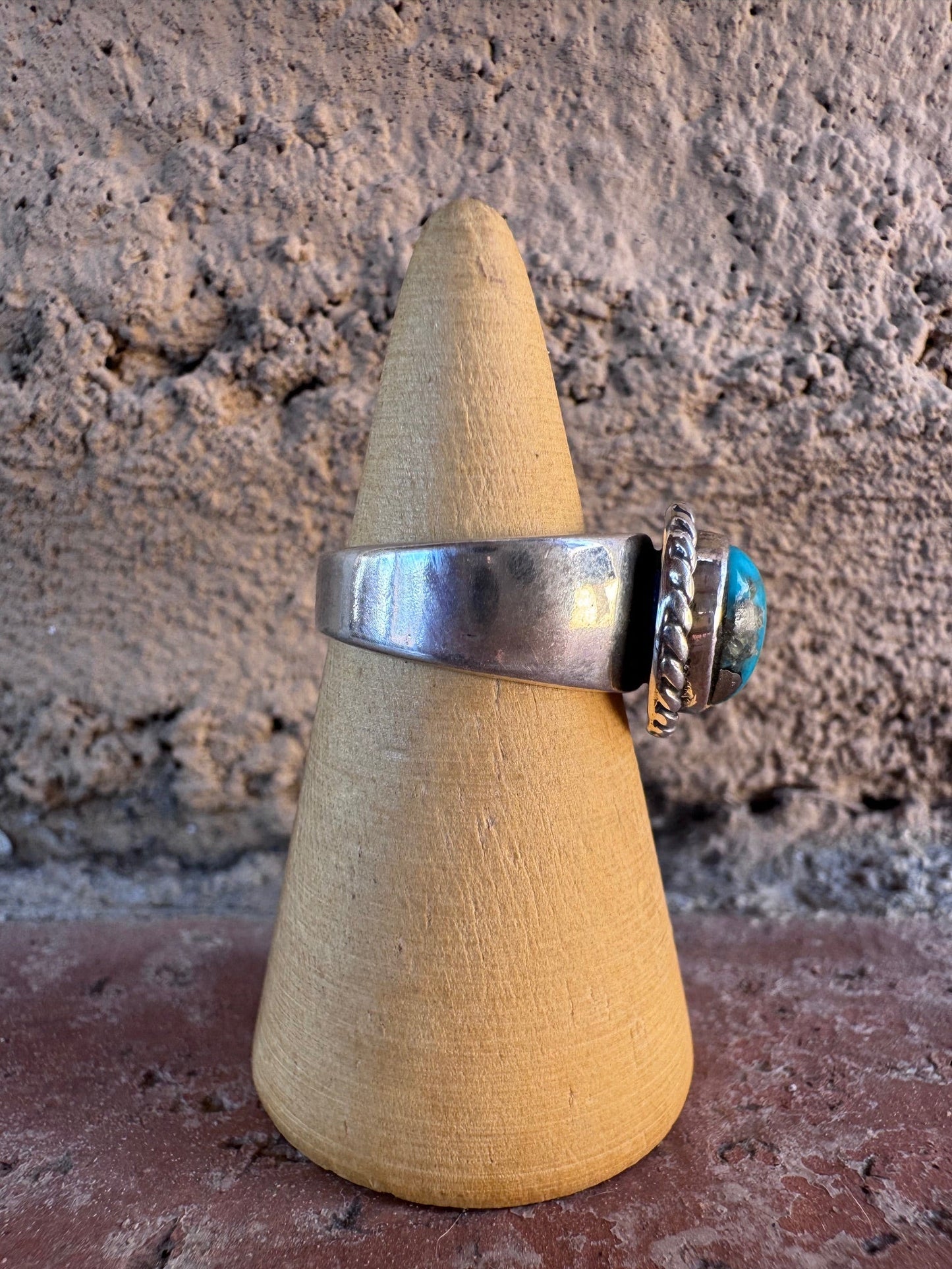 Handcrafted Sterling Silver & Turquoise Ring -DS