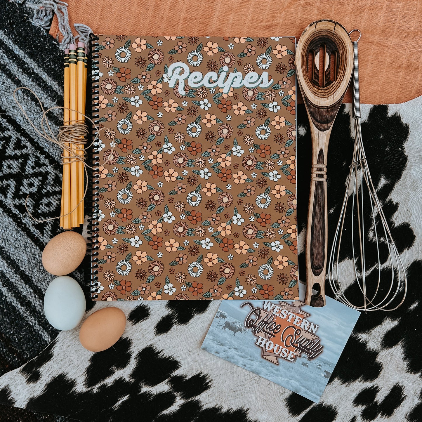 Recipe Book - Floral -DS