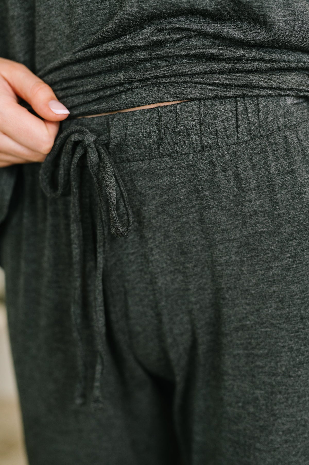 Ol' Reliable Top and Bottom Lounge Set in Charcoal -DS