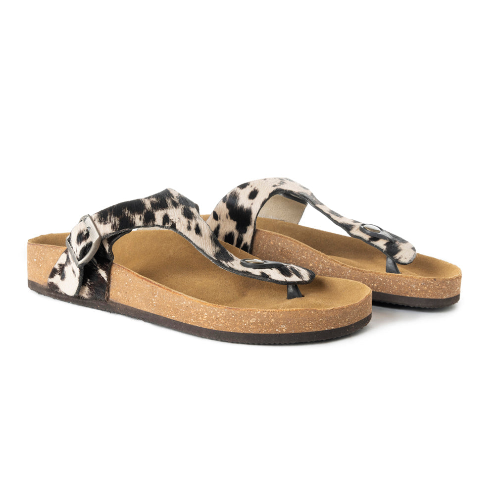 Myra Chino Hairon Leather Sandals for Women- DS