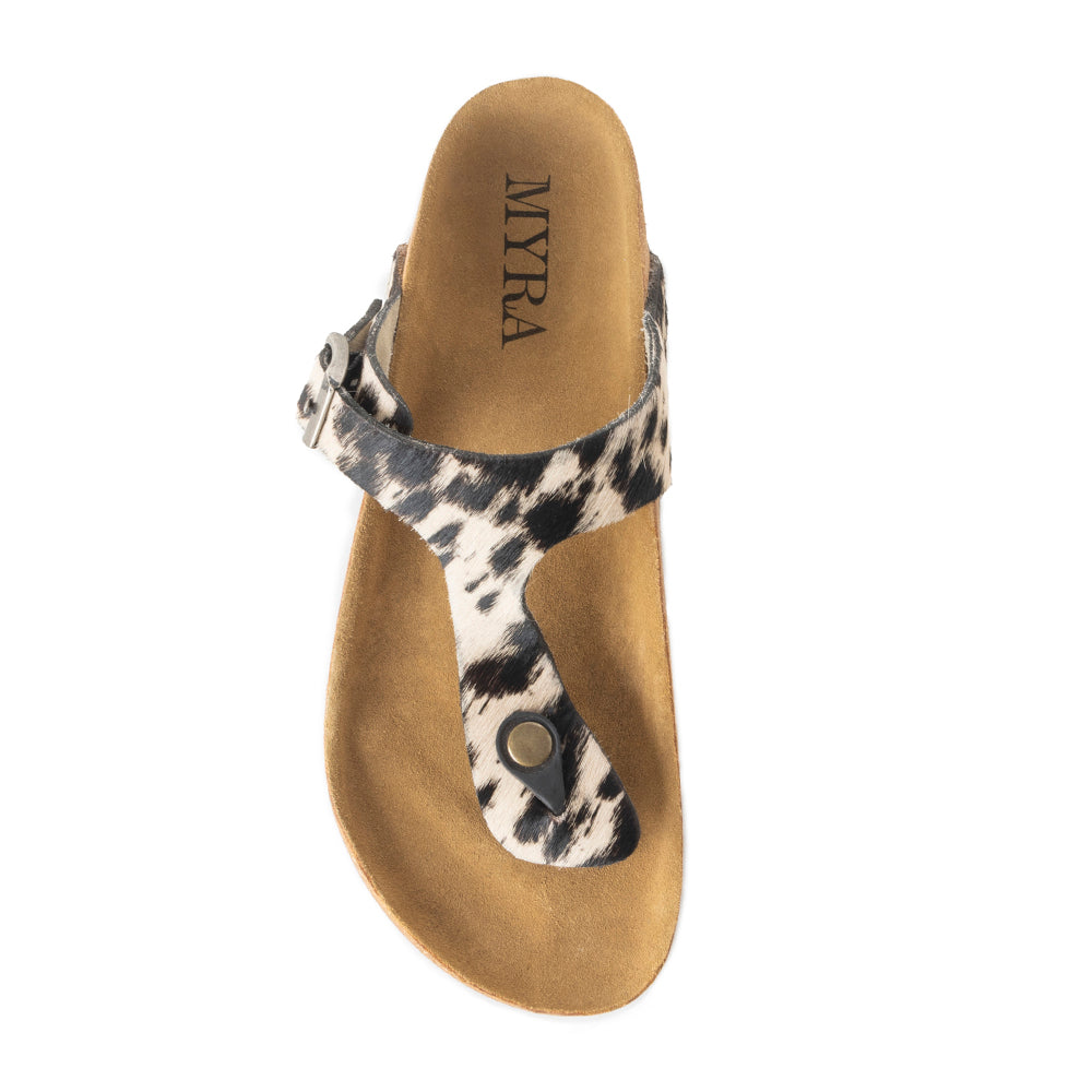 Myra Chino Hairon Leather Sandals for Women- DS