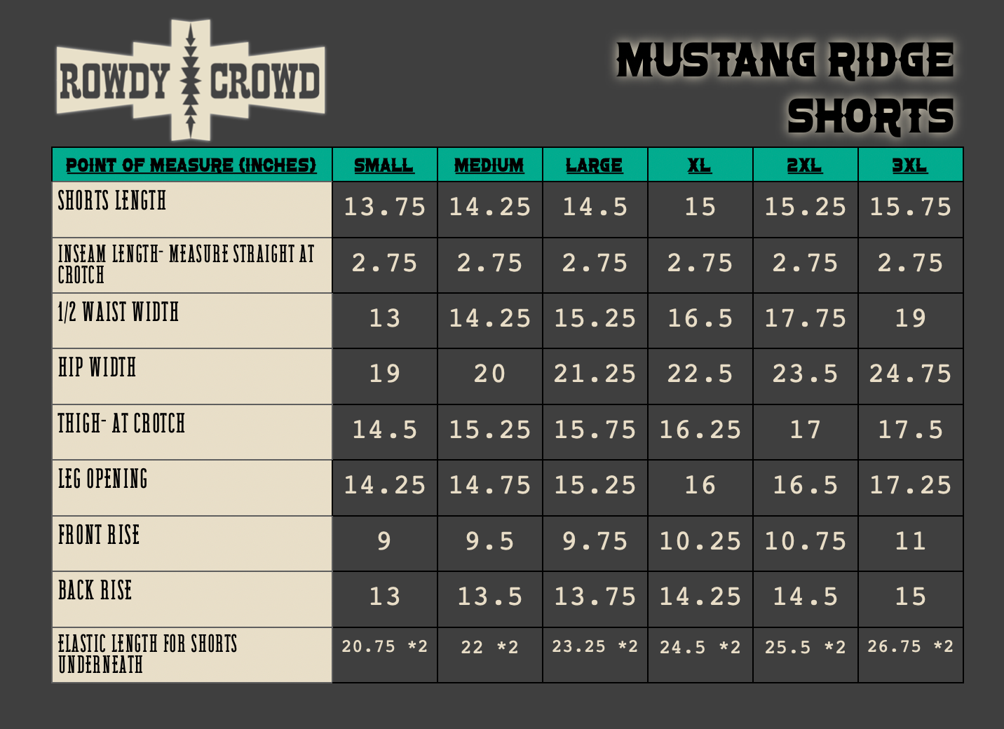 Mustang Ridge Shorts -DS