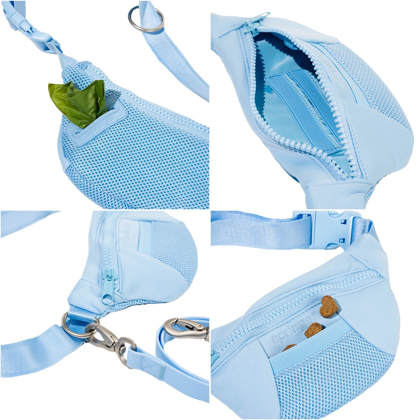DS- Hands-Free Neoprene Dog Sling Bag with Leash