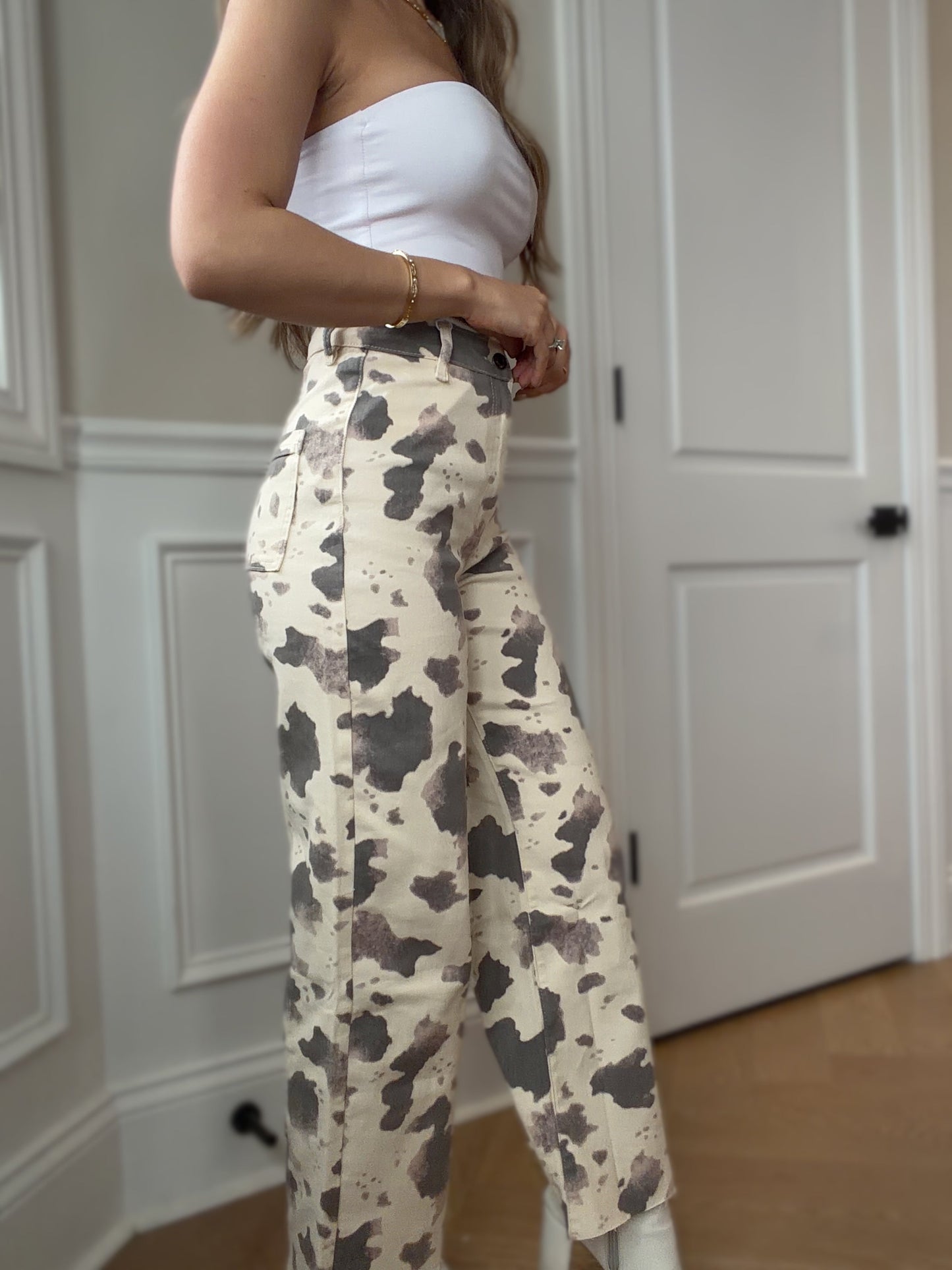 Raven Wide Leg Denim Pants -DS