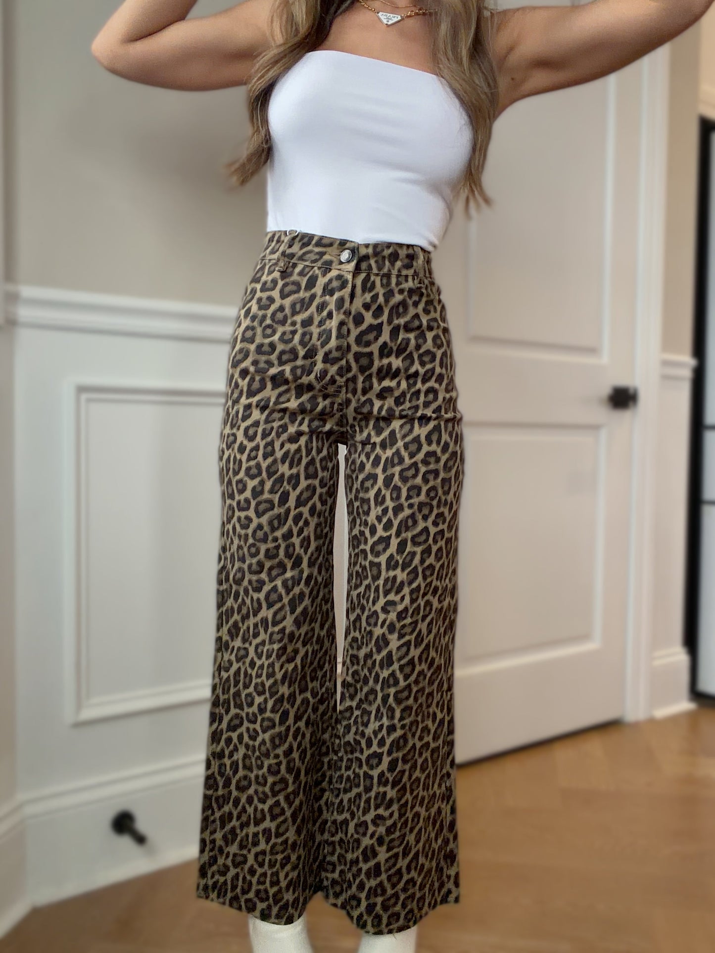 Raven Wide Leg Denim Pants -DS
