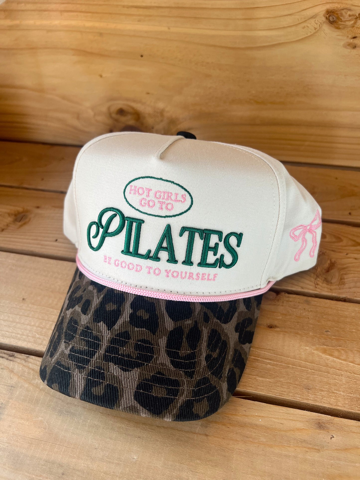 Hot Girls go to Pilates - Leopard Vintage Hat -DS