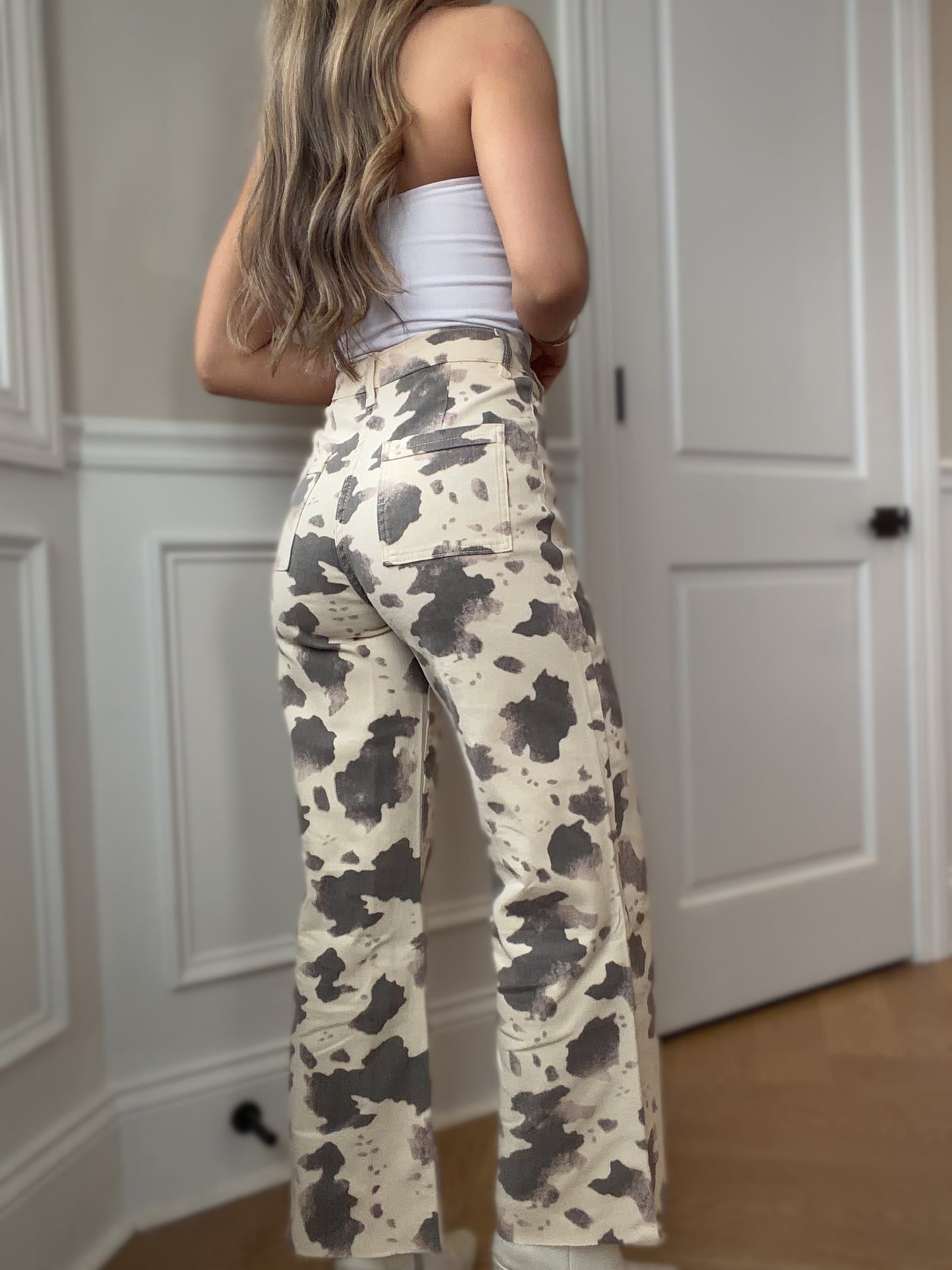 Raven Wide Leg Denim Pants -DS