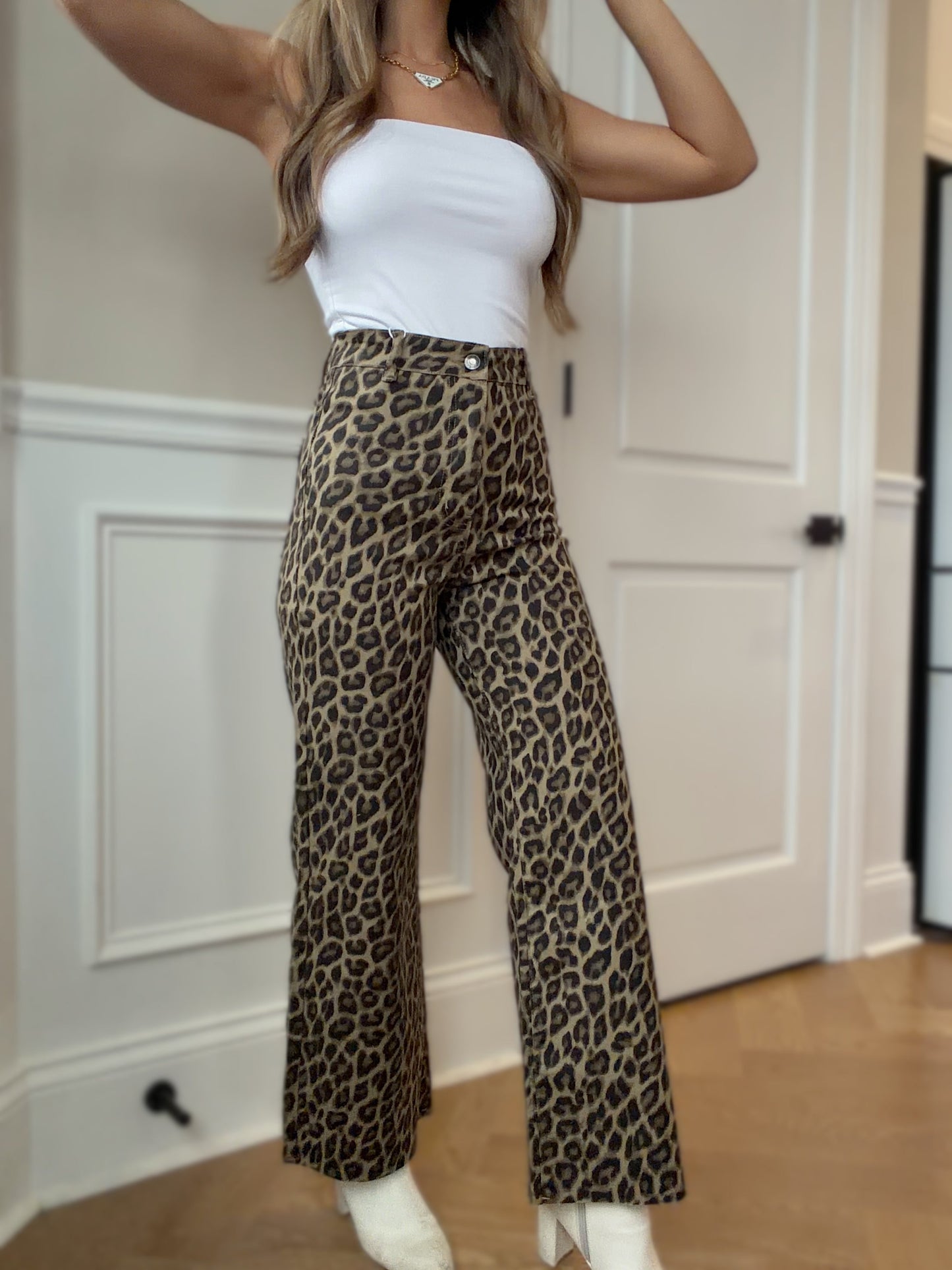 Raven Wide Leg Denim Pants -DS
