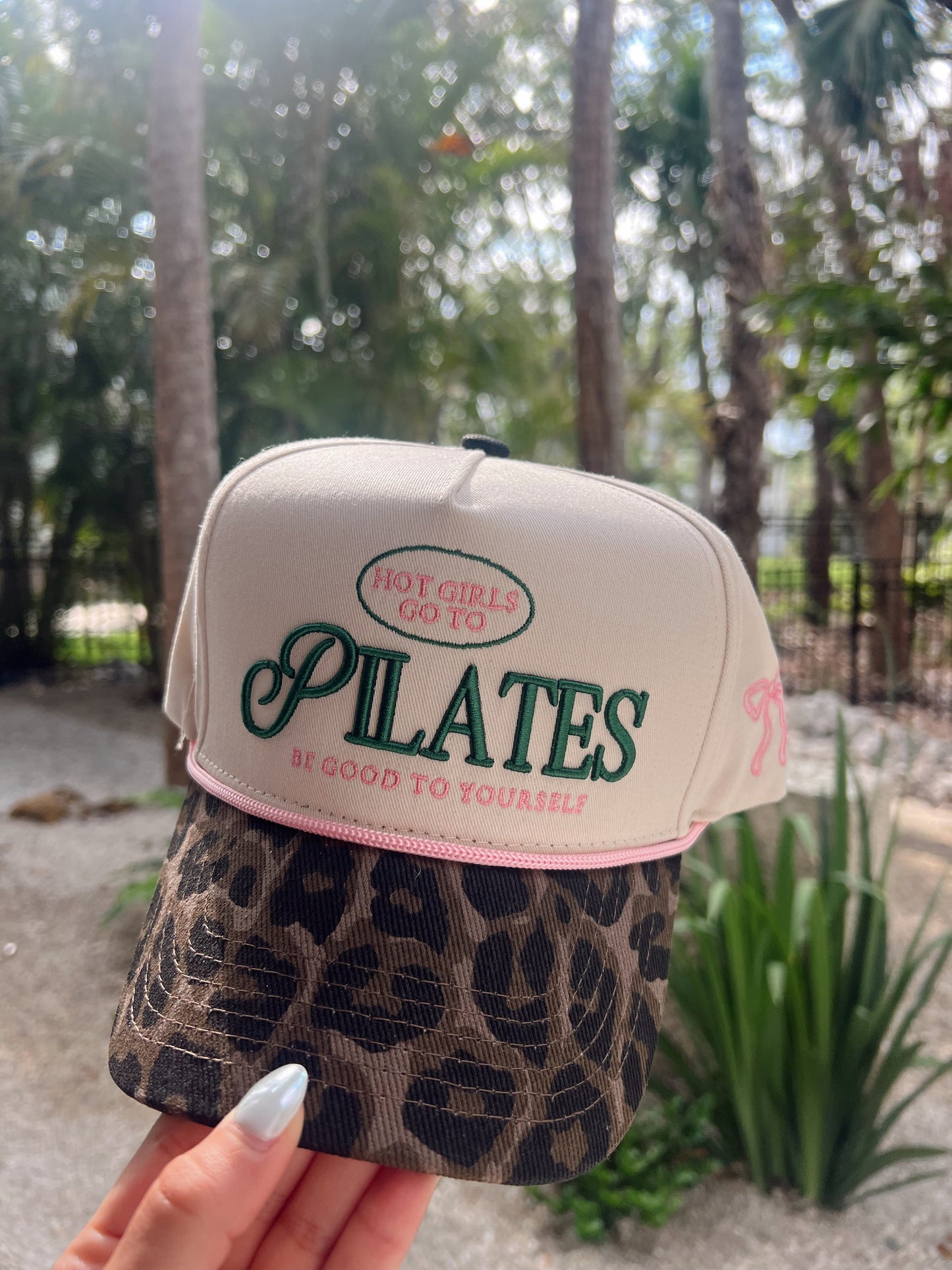Hot Girls go to Pilates - Leopard Vintage Hat -DS