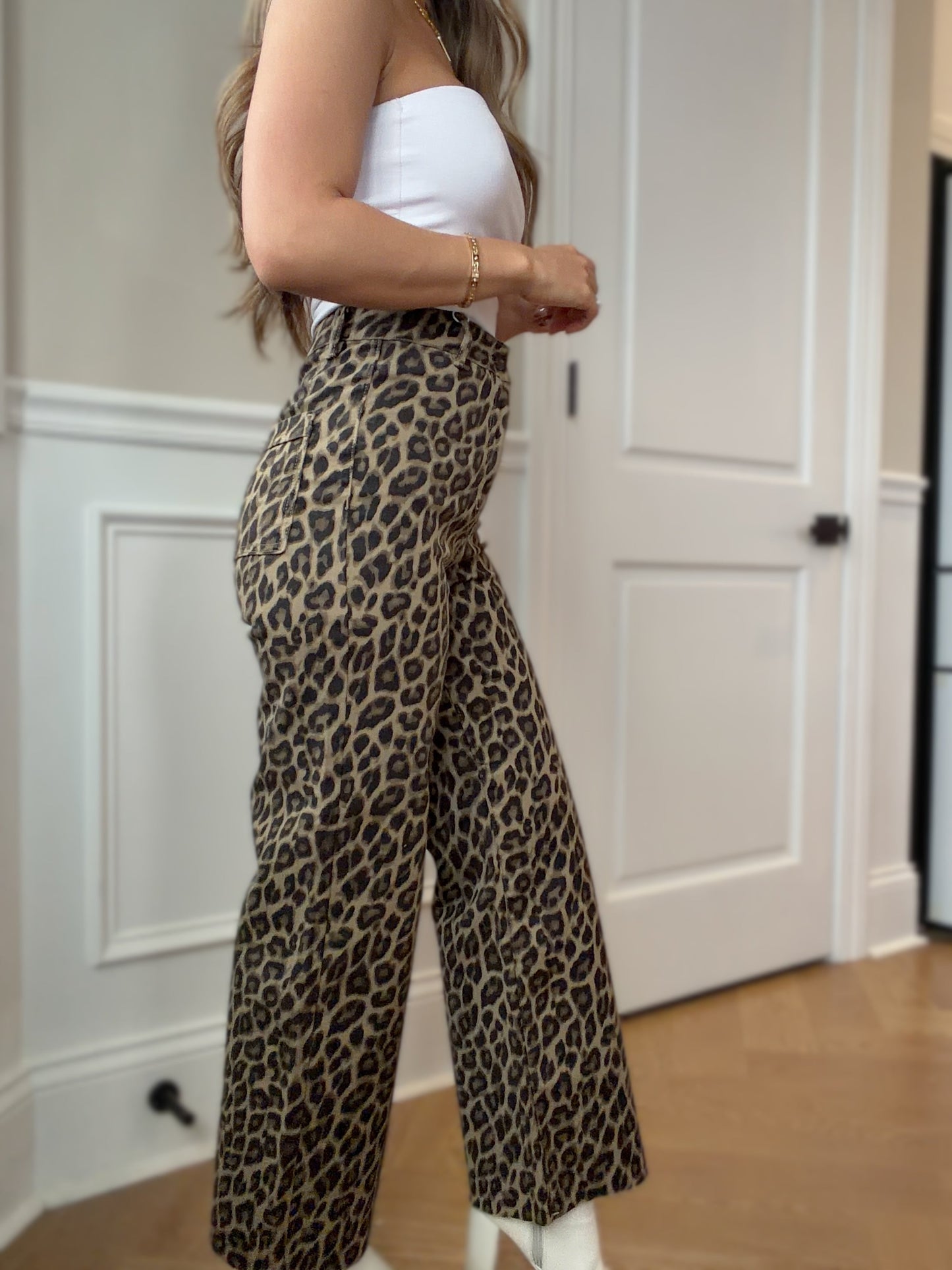 Raven Wide Leg Denim Pants -DS