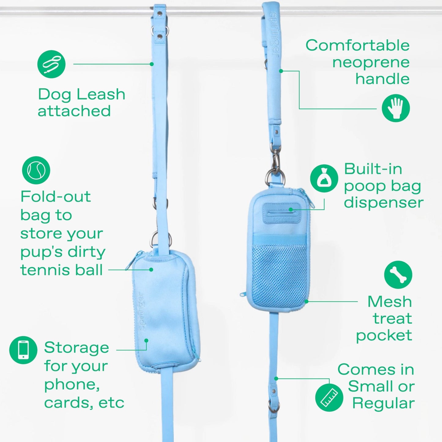 DS- Neoprene Dog Walk Bag with Leash