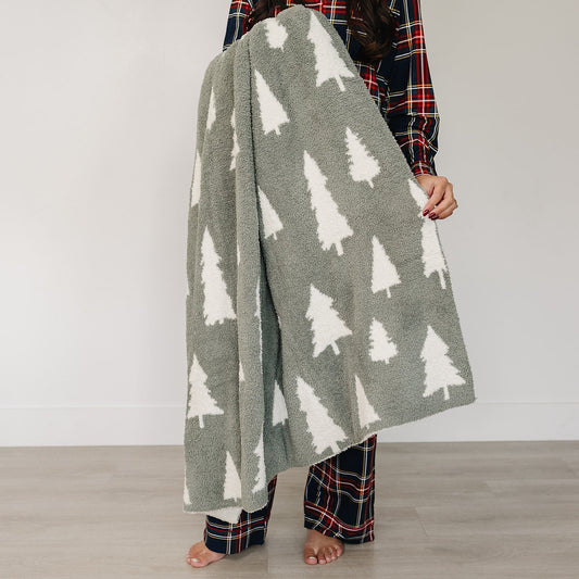 DS- Pines Plush Blanket