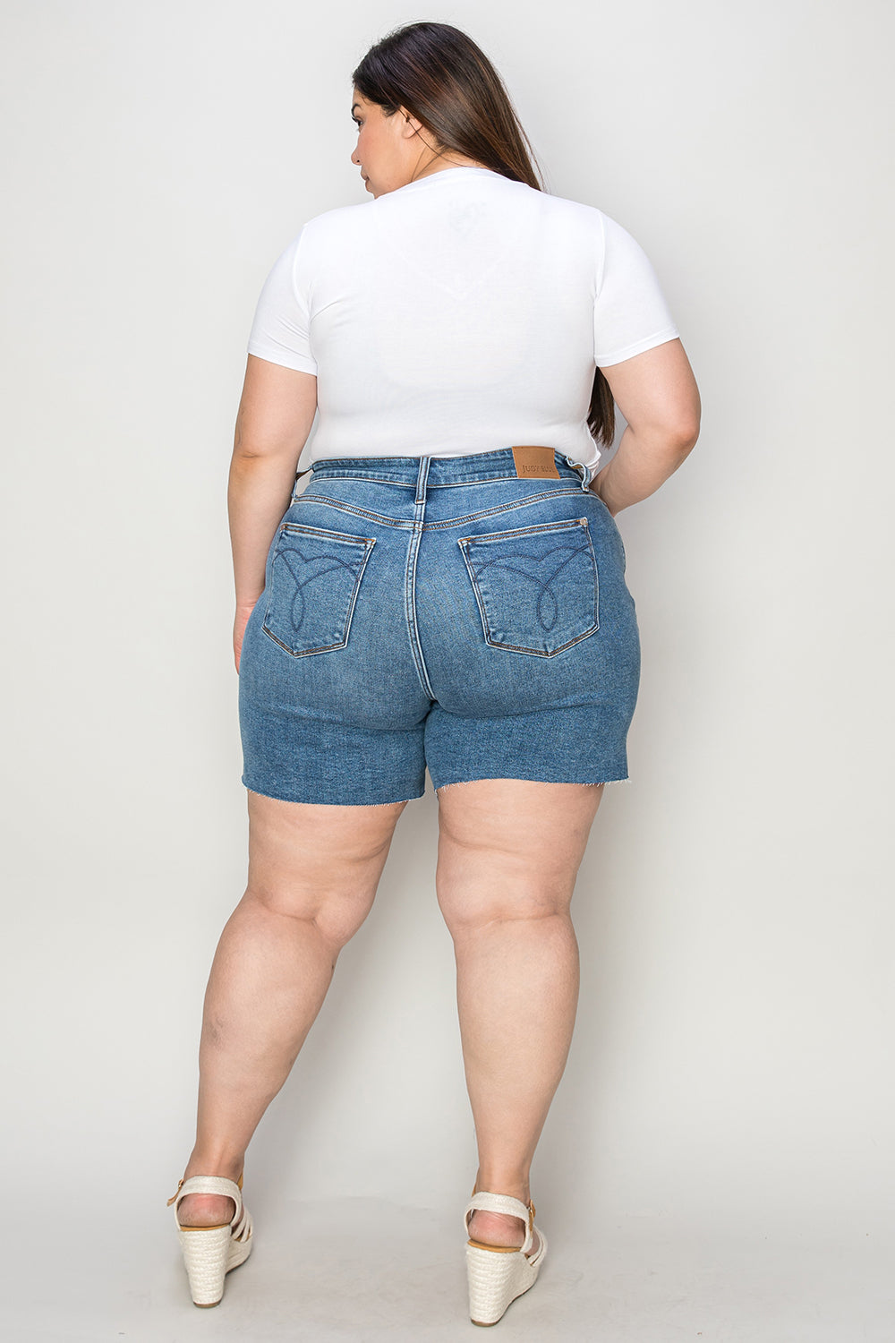 Bethany Judy Blue High Waisted Denim Shorts -DS