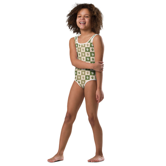 Desert Grid Kids Swimsuit -DS