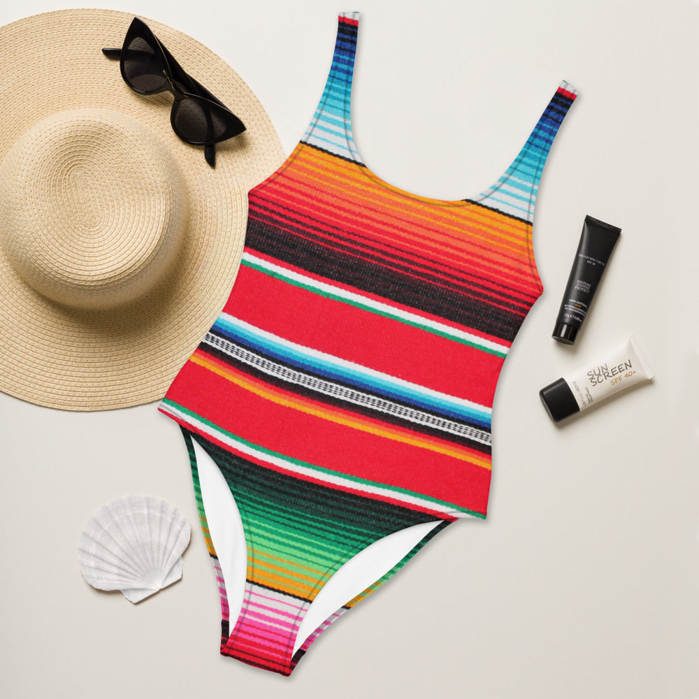 Serape One-Piece Swimsuit -DS