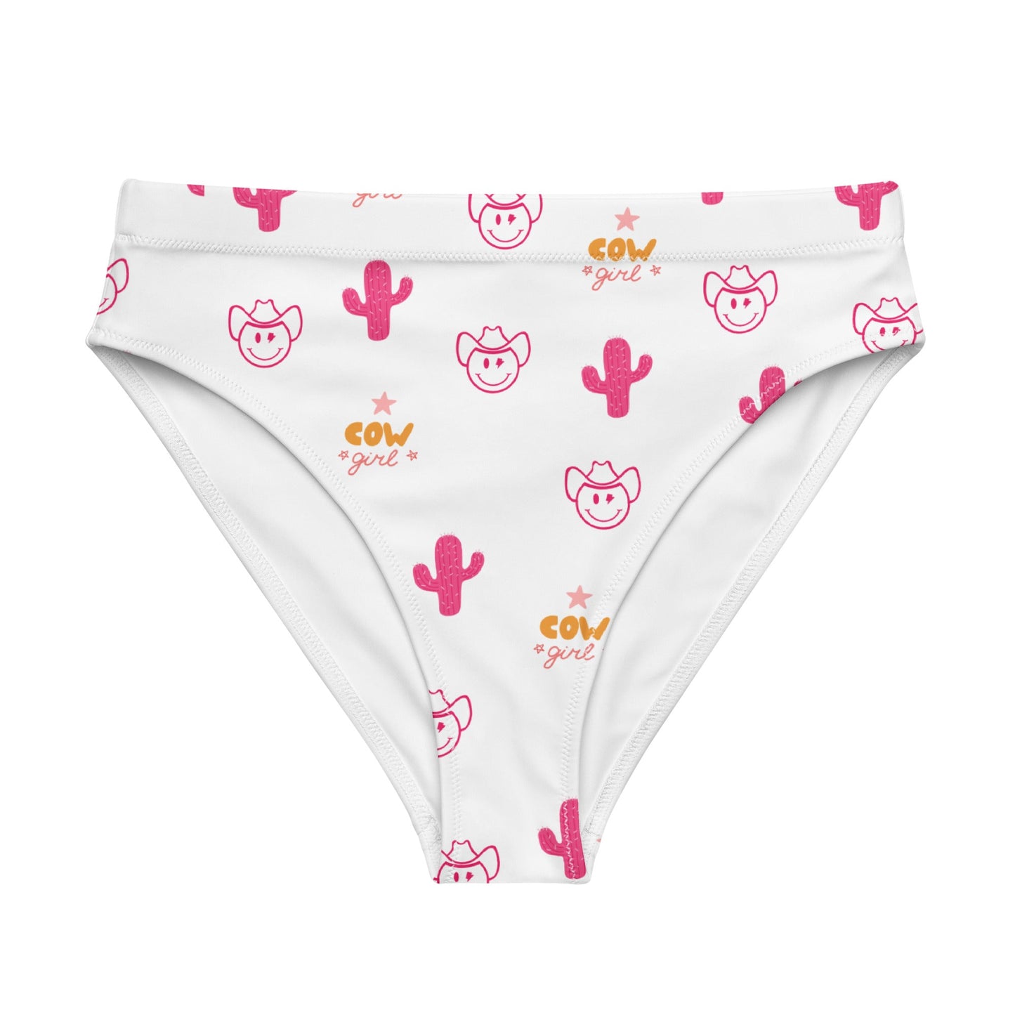 Neon Cowgirl High Waisted Bikini Bottom -DS