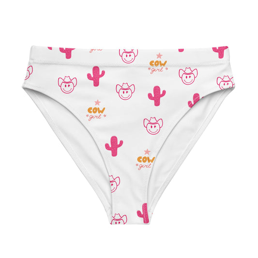 Neon Cowgirl High Waisted Bikini Bottom -DS