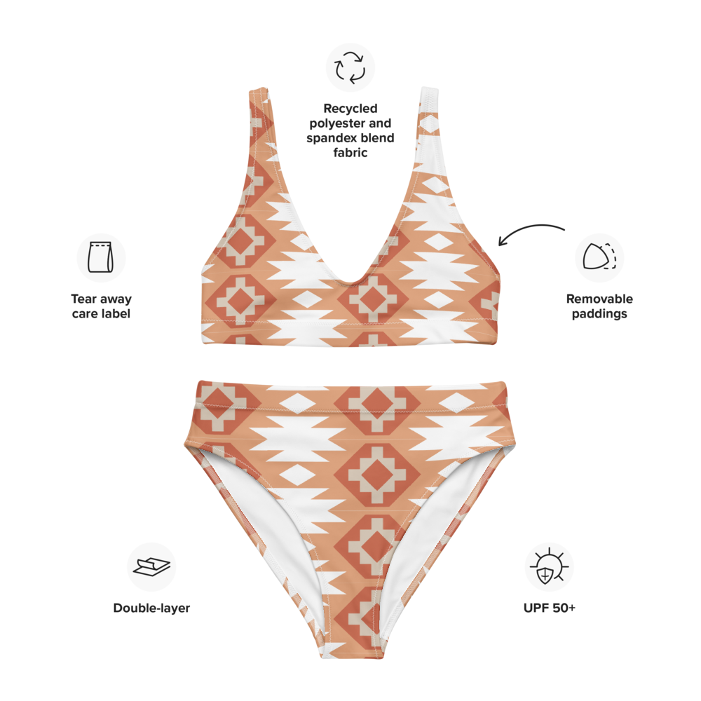 Sunshine Aztec High Waisted Bikini -DS