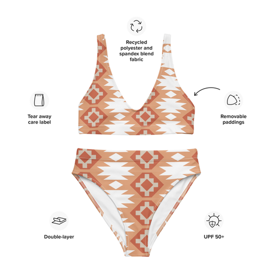 Sunshine Aztec High Waisted Bikini -DS