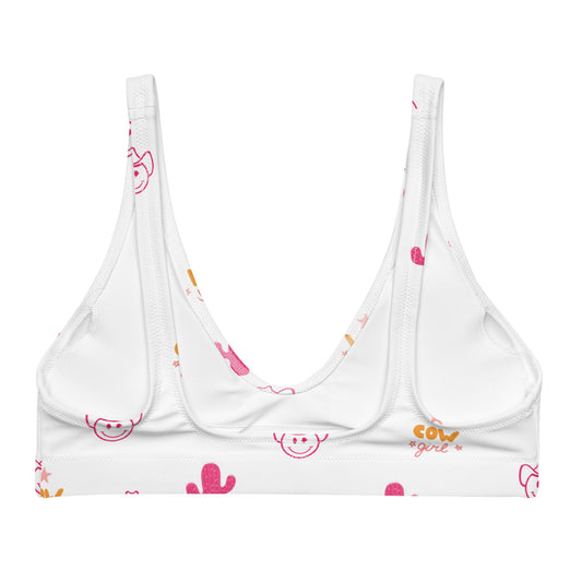 Neon Cowgirl Padded Bikini Top -DS
