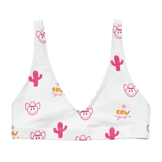 Neon Cowgirl Padded Bikini Top -DS