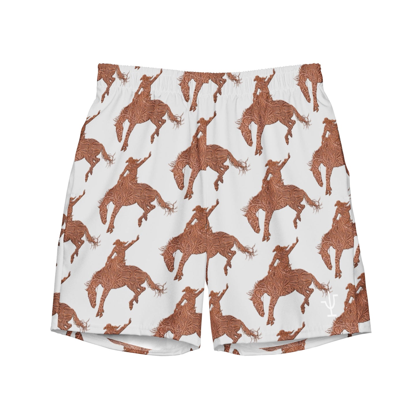 Tooled Bronc swim trunks -DS