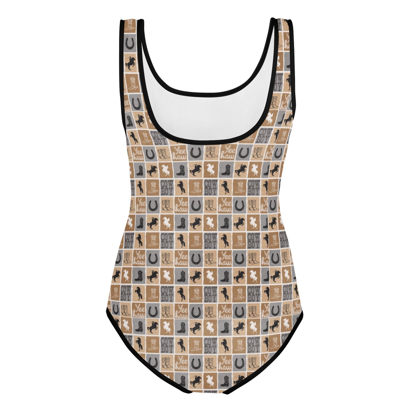Western Check Youth Swimsuit -DS