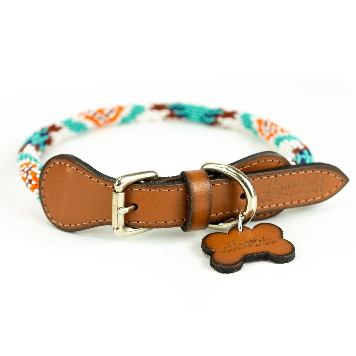 DS- Aztec Sambboho dog collar (rolled)