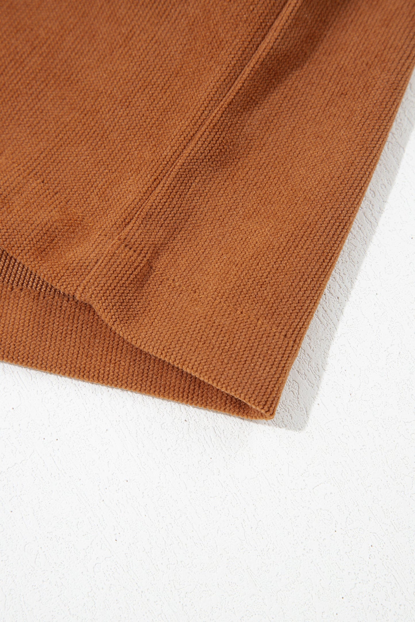 Solid Tie V-Neck Sleeveless Corduroy Romper -DS